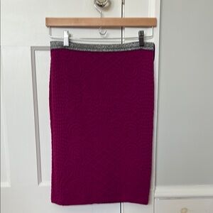 Moulinette Soeurs Pink and Purple Pencil Skirt Knee-Length